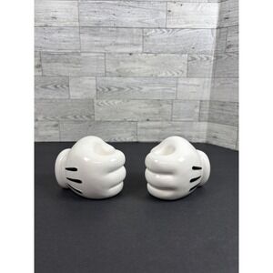 Disney Treasure‎ Craft Mickey Glove Candle Holders - Pair - Mickey Mouse